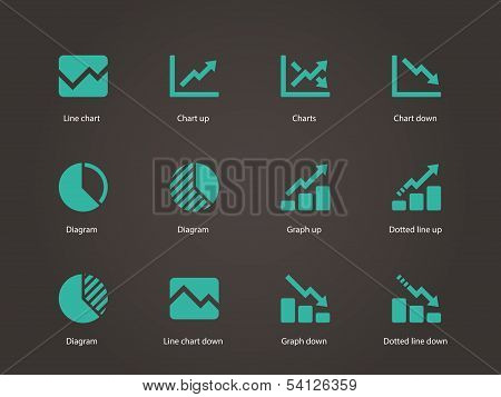 Line chart and Diagram icons.