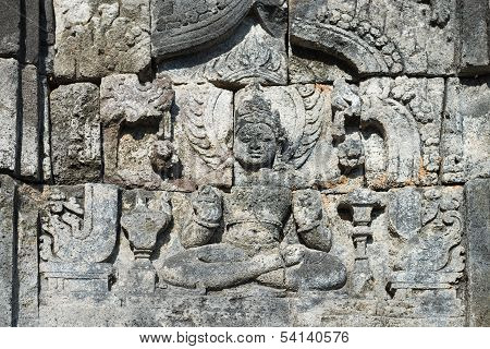 Buddha Image In Candi Sewu Buddhist Complex, Java, Indonesia