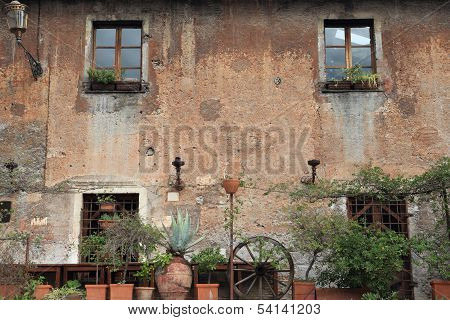 Old Building In Trastevere, Rome