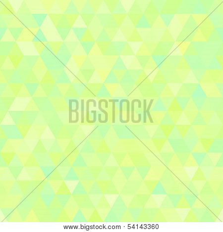 Light Green Abstract Triangles Seamless Background