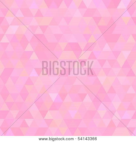 Light Pink Abstract Triangles Seamless Background