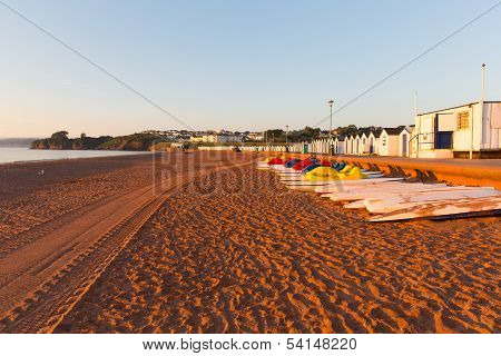 Goodrington beach near Paignton Devon England