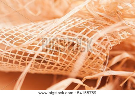 Background With Boll And Strow In Gold