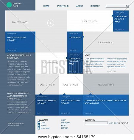 Template website, built on the 16 column grid