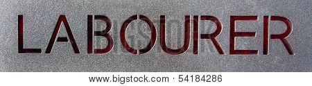 Labourer Text