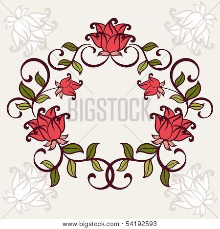 Floral frame.