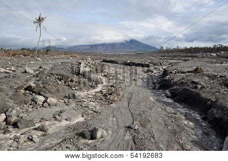 Area Flattened by Eruption