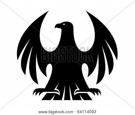Proud eagle silhouette
