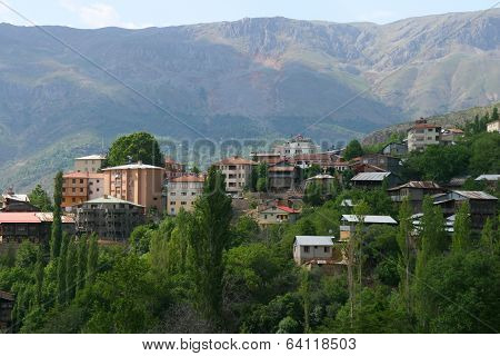 hillside village of Kemaliye, Turkey