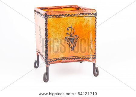 Moroccan Lantern isolated on white background