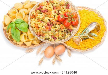 Uncooked Italian Pasta