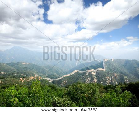 만리 장성의 Badaling 베이징 근처에
