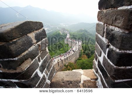 만리 장성의 Badaling 베이징 근처에