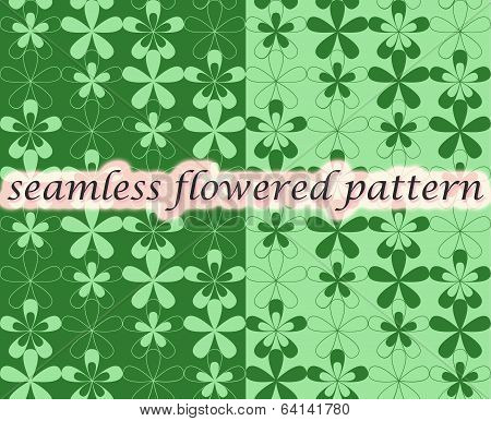 Seamless flowered pattern