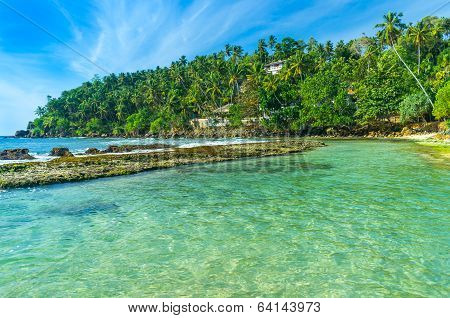 Tropical beach in Sri Lanka