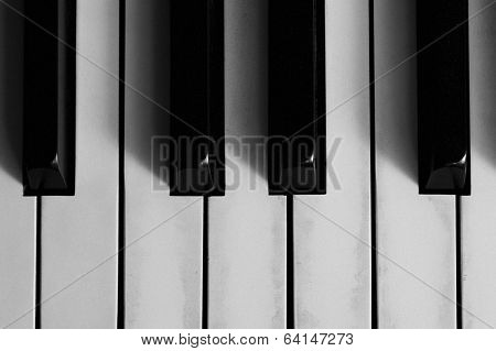 Piano Keys Closeup