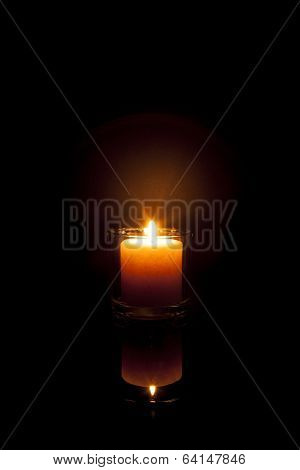 Warm Candle Reflection