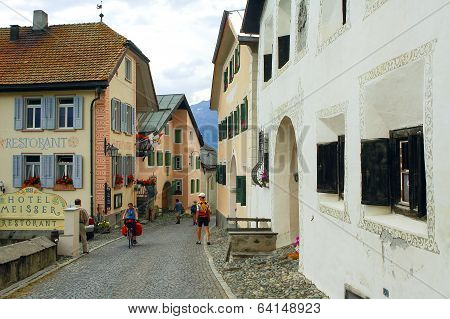 Guarda, Typical Village In Engadine