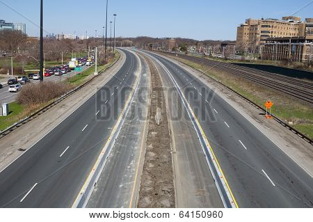 Gardiner Expressway And Diverted Traffic
