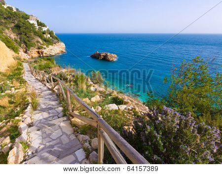 Javea Playa Ambolo beach Xabia in Mediterranean Alicante Spain
