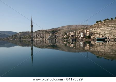 submerged minaret