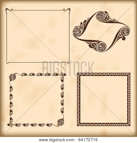 Vector Decorative Frames.  Elements For Design.