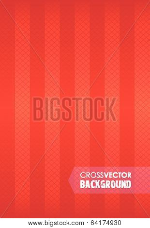 cross line red background