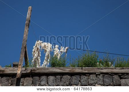 drying wool