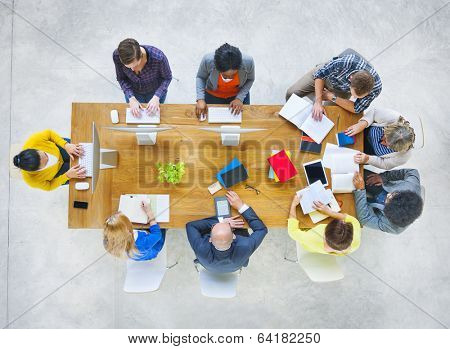 Group of Diverse Various Occupations People Meeting