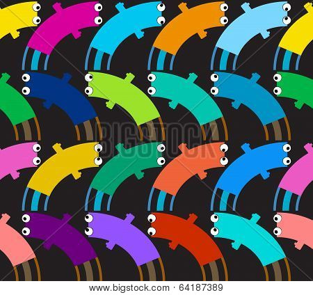 abstract decorative funny seamless pattern