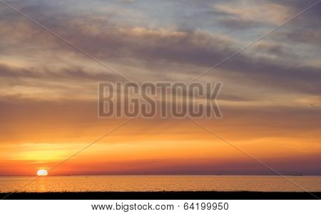 Sunset On The Sea