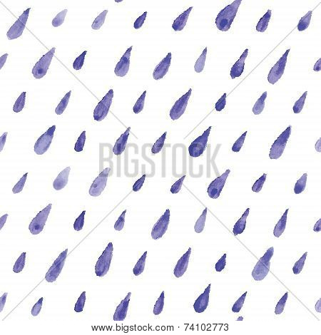 Hand paint  watercolor drops pattern
