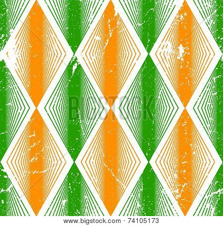 Rhombus seamless pattern, abstract geometric tiling background