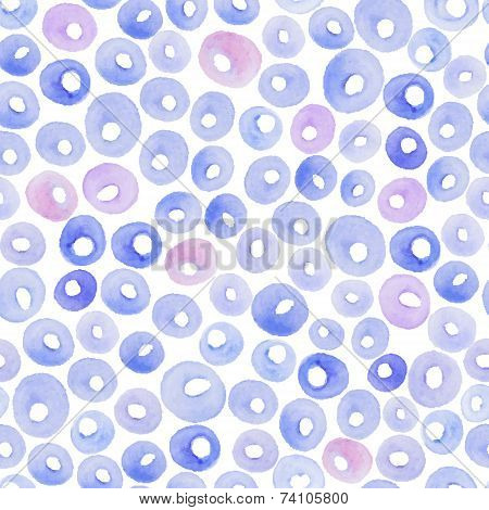 Hand paint  watercolor drops pattern