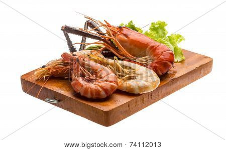 Giant Freshwater Prawn And King Prawns