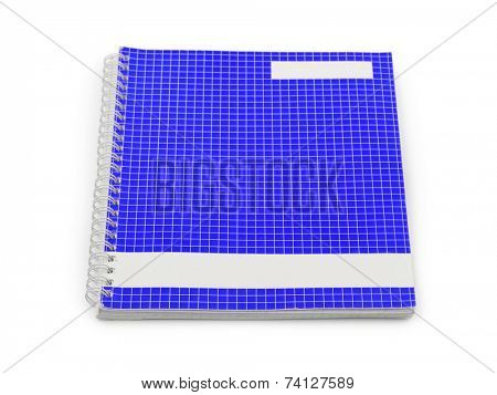 School note book isolated on white background
