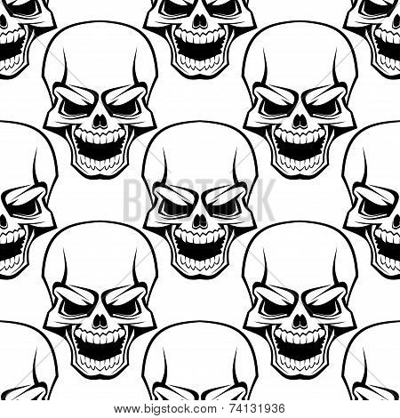 Skull seamless background pattern