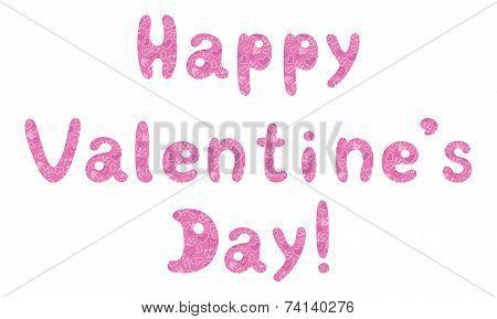 Lettering holiday Happy Valentine's Day