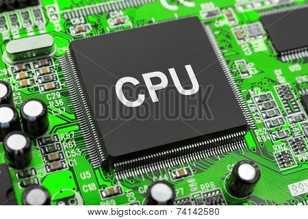 Macro of computer chip - technology background