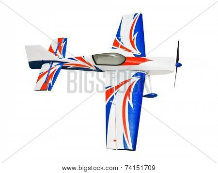 RC plane isolated on white background