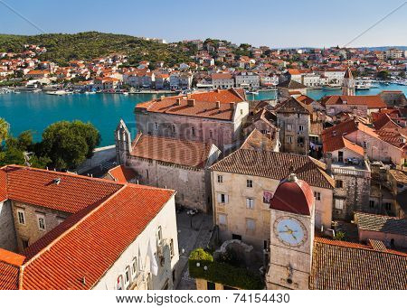 Town Trogir in Croatia - architecture background