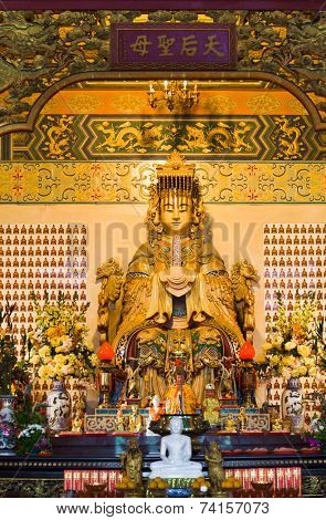 Statue in Thean Hou Temple at Kuala Lumpur (Malaysia)