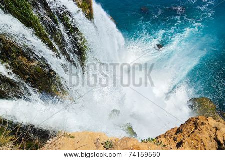 Waterfall Duden at Antalya, Turkey - nature travel background