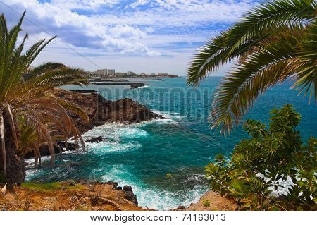 Beach Las Americas in Tenerife island - Canary Spain