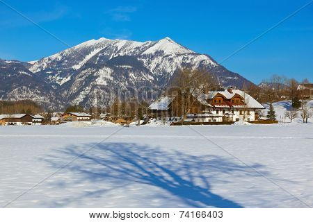 Mountains ski resort Strobl Austria - nature and sport background