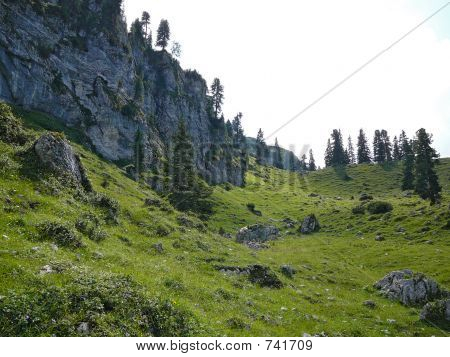 High Alpine Landscape near Zugspitze