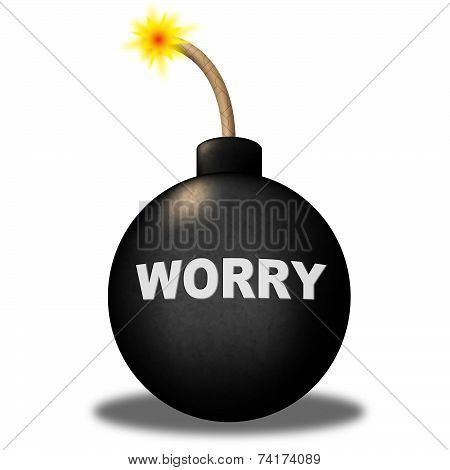 Worry Alert Means Terror Safety And Anxiety
