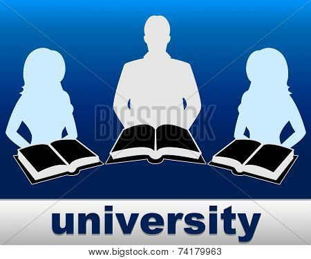 University Books Means Education Studying And Learn
