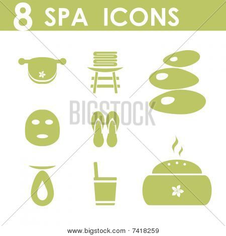 spa icons set