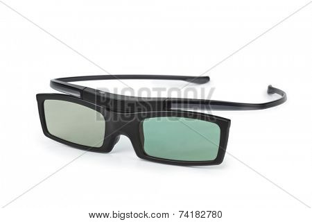 3d glasses isolated on white background